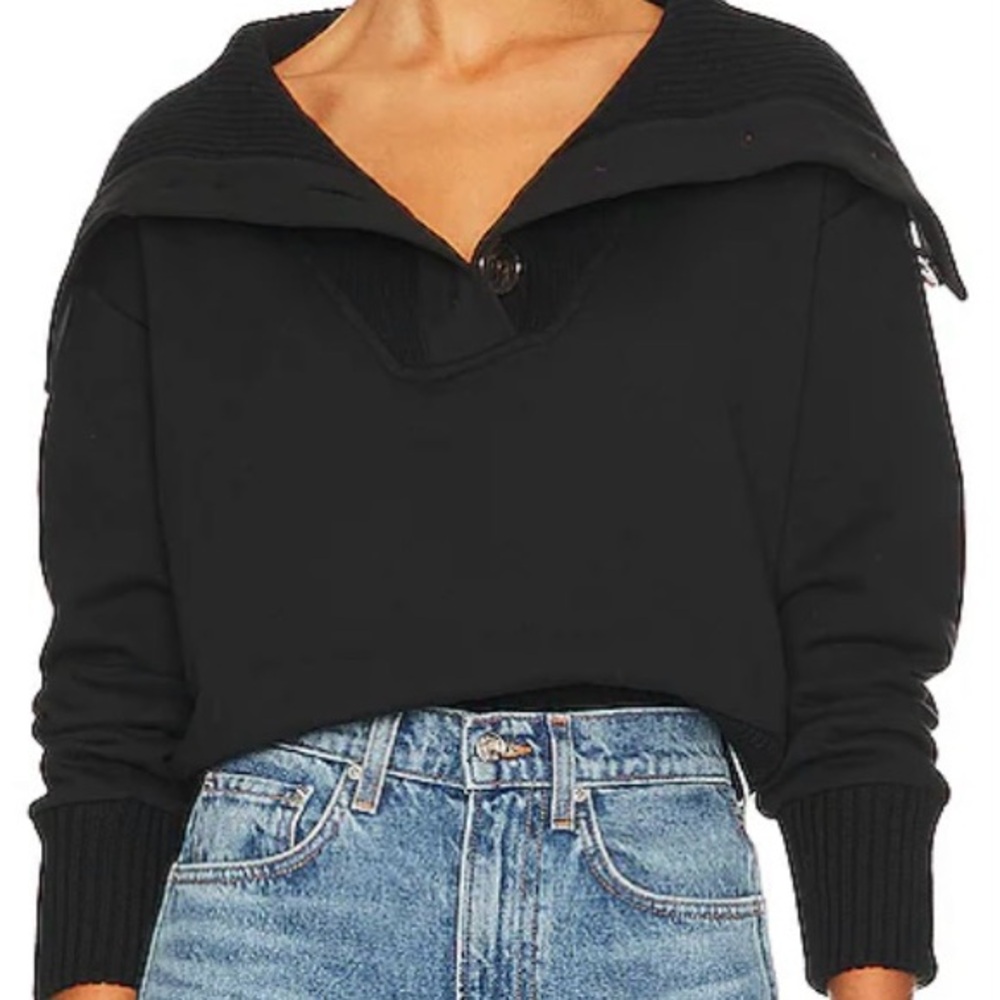 Women’s Varley Milan Sweatshirt, Size Small, New With Tags, Black
